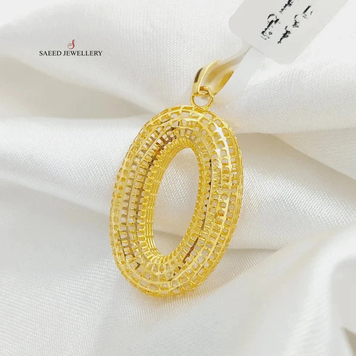 Oval Pendant  Made Of 21K Yellow Gold by Saeed Jewelry-29098
