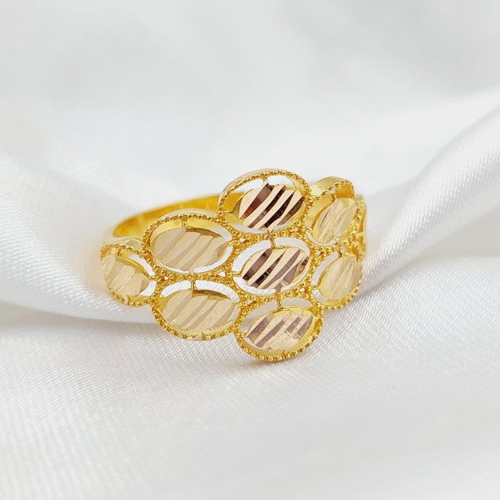 Oval Ring  Made Of 21K Yellow Gold by Saeed Jewelry-28938