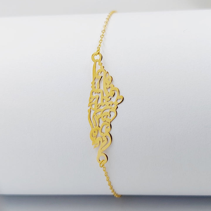 Palestine Bracelet  Made Of 18K Yellow Gold by Saeed Jewelry-29444
