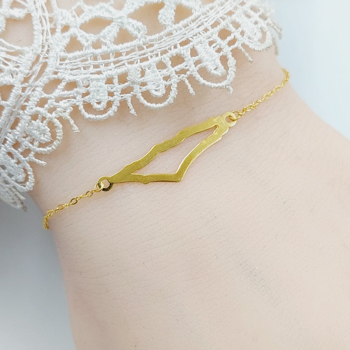 Palestine Bracelet  Made Of 18K Yellow Gold by Saeed Jewelry-29445
