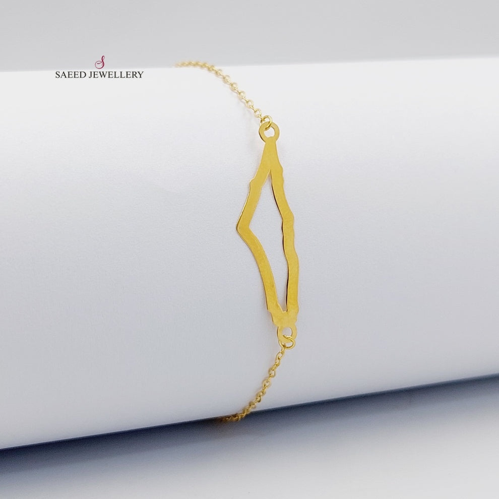 Palestine Bracelet  Made Of 18K Yellow Gold by Saeed Jewelry-29632