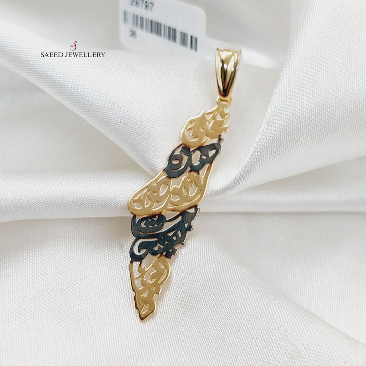 Palestine Pendant  Made Of 18K Yellow Gold by Saeed Jewelry-29797