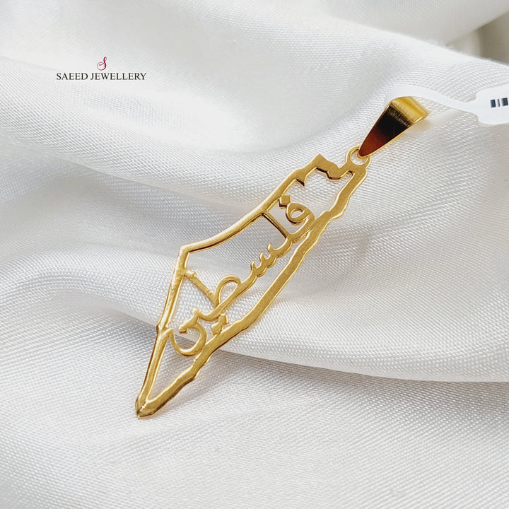 Palestine Pendant  Made Of 21K Yellow Gold by Saeed Jewelry-29486