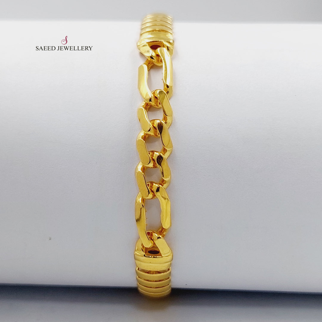 Paperclip Bracelet  Made Of 21K Yellow Gold by Saeed Jewelry-29367