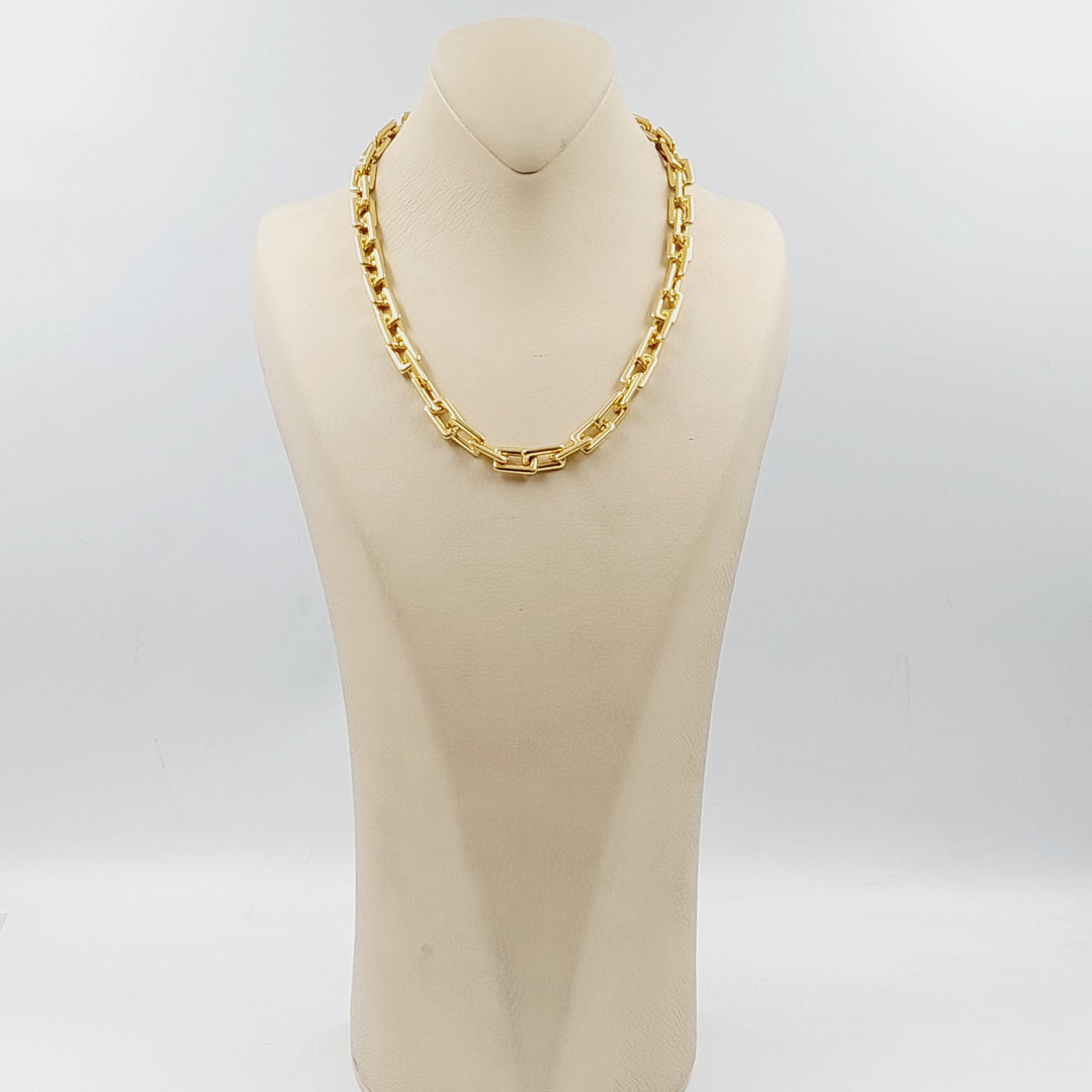 Paperclip Necklace 45cm Made Of 18K Yellow Gold by Saeed Jewelry-29678