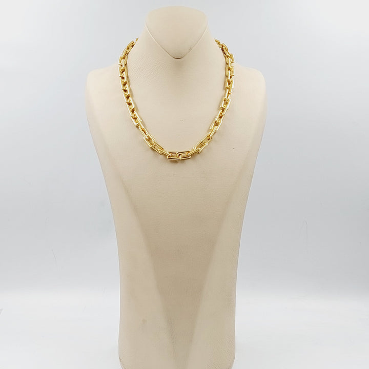 Paperclip Necklace 45cm Made Of 18K Yellow Gold by Saeed Jewelry-29678