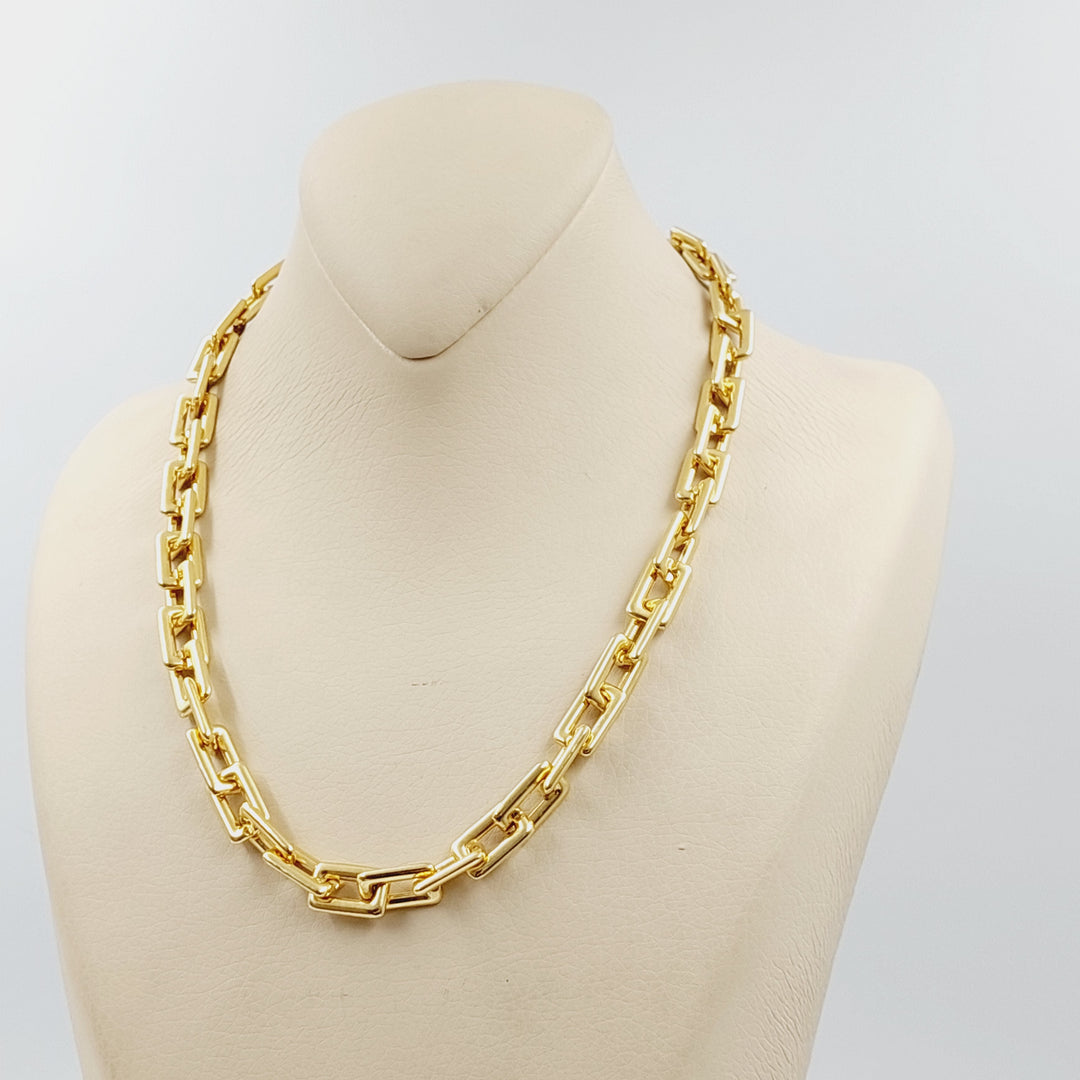 Paperclip Necklace 45cm Made Of 18K Yellow Gold by Saeed Jewelry-29678