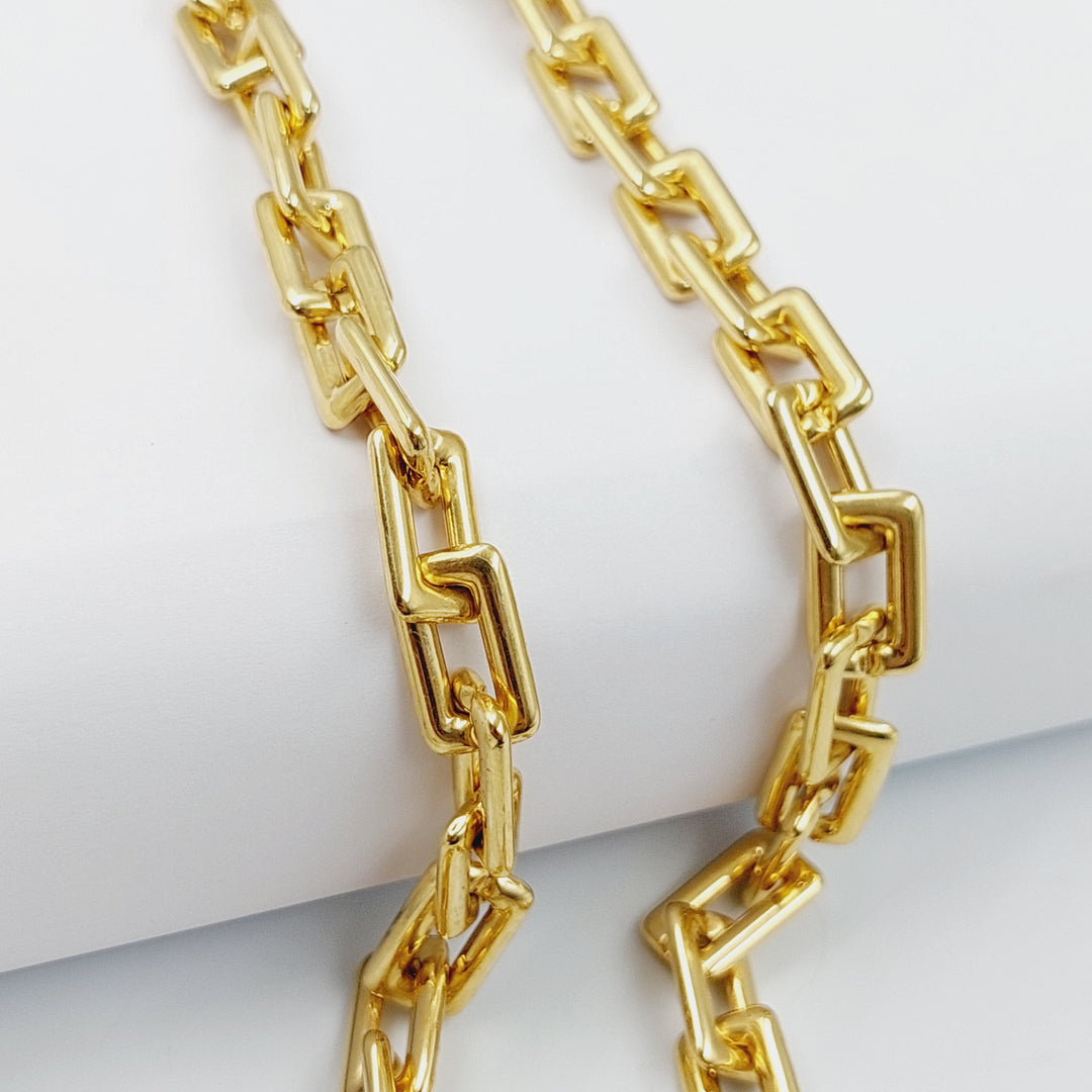 Paperclip Necklace 45cm Made Of 18K Yellow Gold by Saeed Jewelry-29678