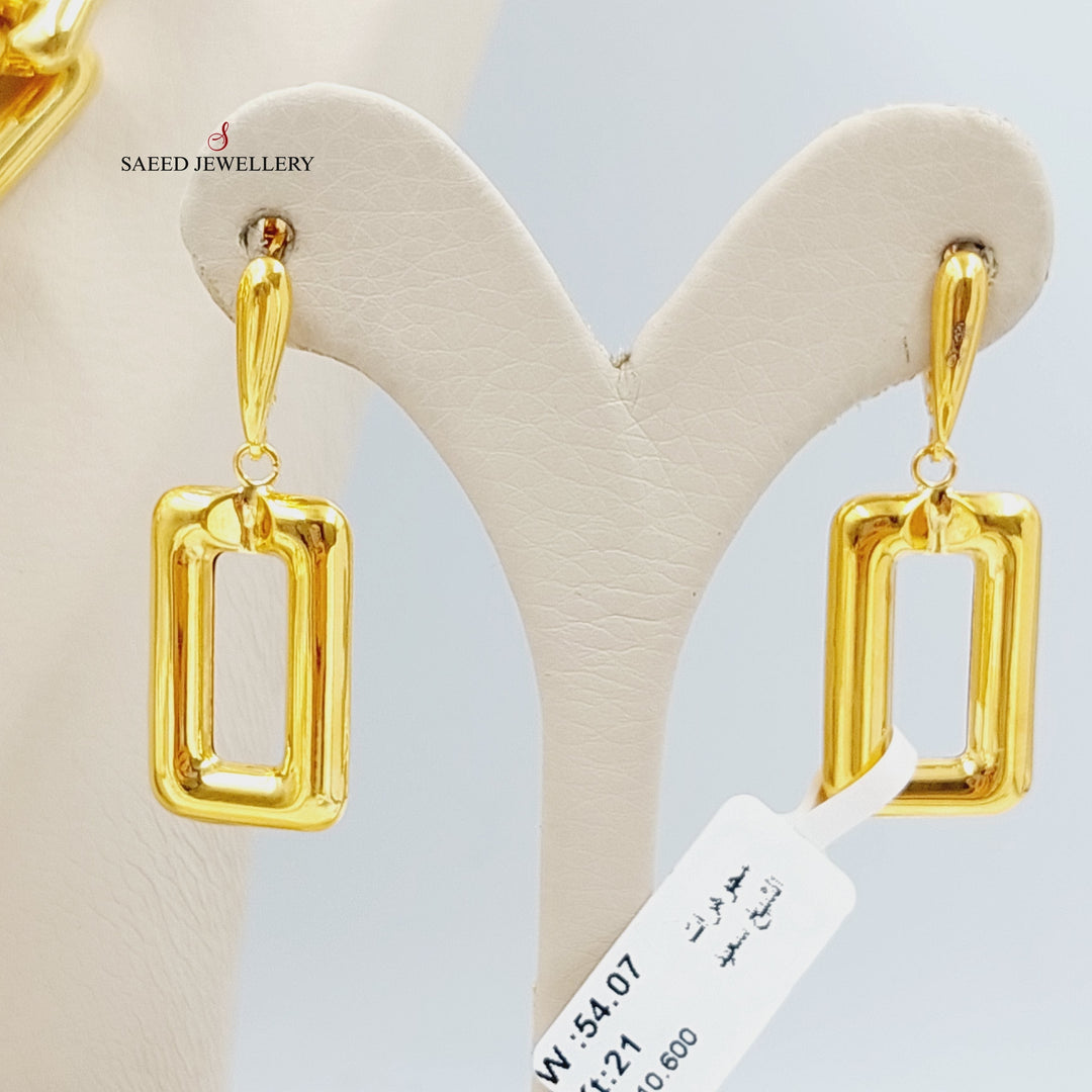 Paperclip Set Made Of 21K Yellow Gold by Saeed Jewelry-27681