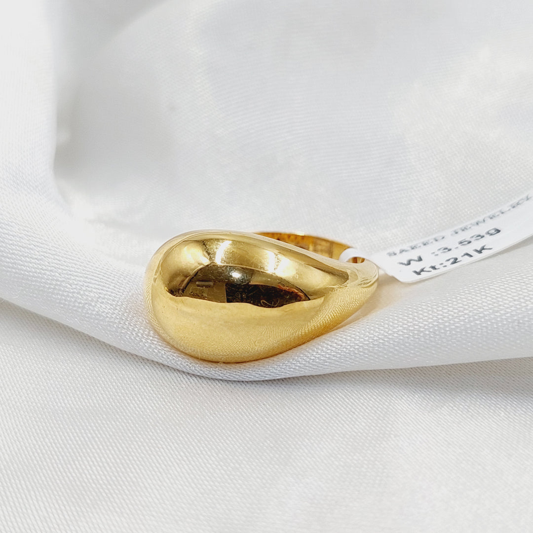 Plain Belt Ring  Made of 21K Yellow Gold by Saeed Jewelry-30828