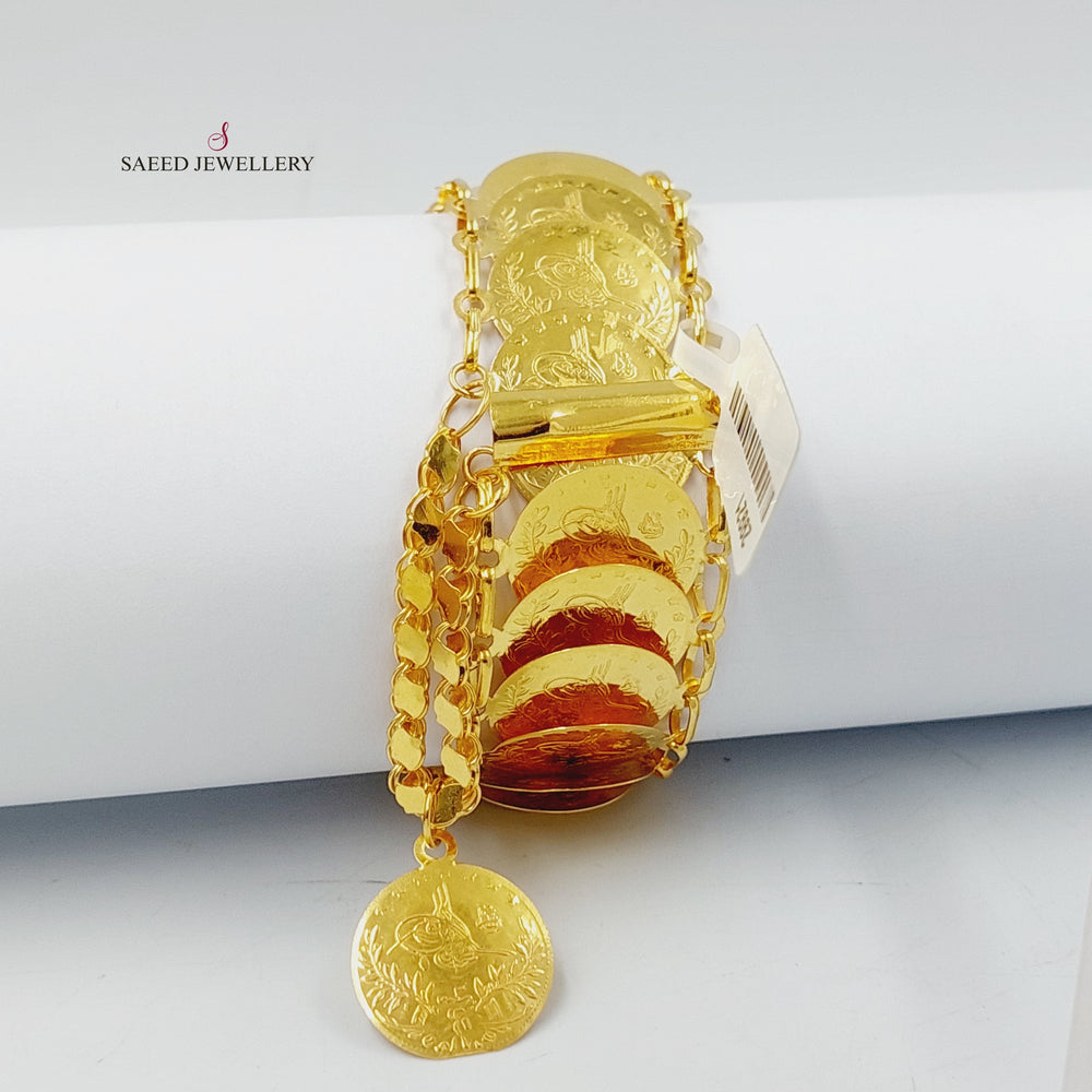 Print Rashadi Bracelet  Made Of 21K Yellow Gold by Saeed Jewelry-29921