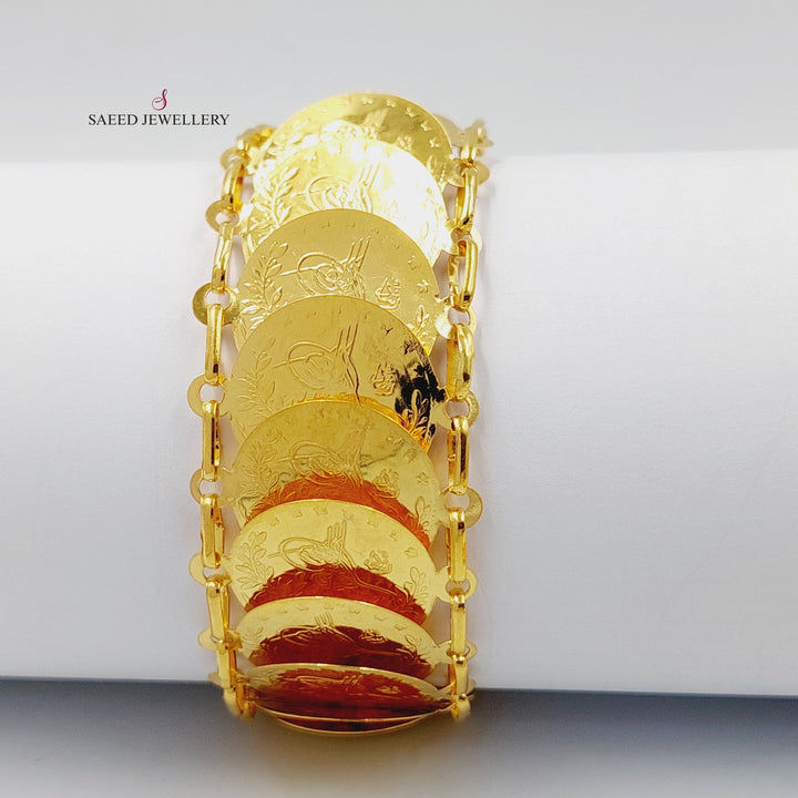 Print Rashadi Bracelet  Made Of 21K Yellow Gold by Saeed Jewelry-29921