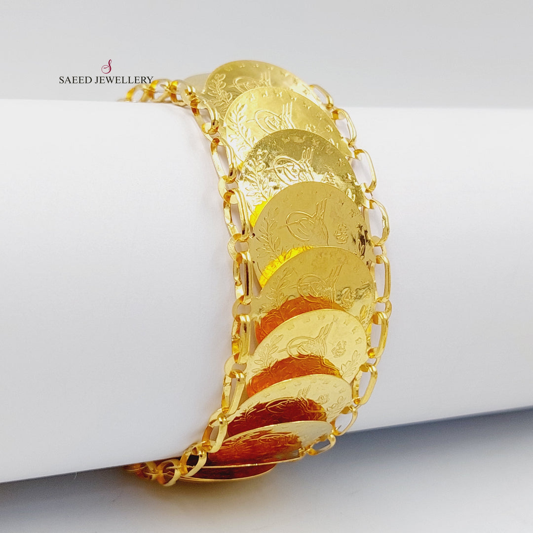 Print Rashadi Bracelet  Made Of 21K Yellow Gold by Saeed Jewelry-29921