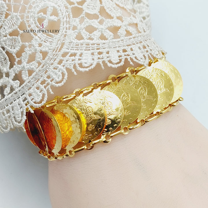 Print Rashadi Bracelet  Made Of 21K Yellow Gold by Saeed Jewelry-29921