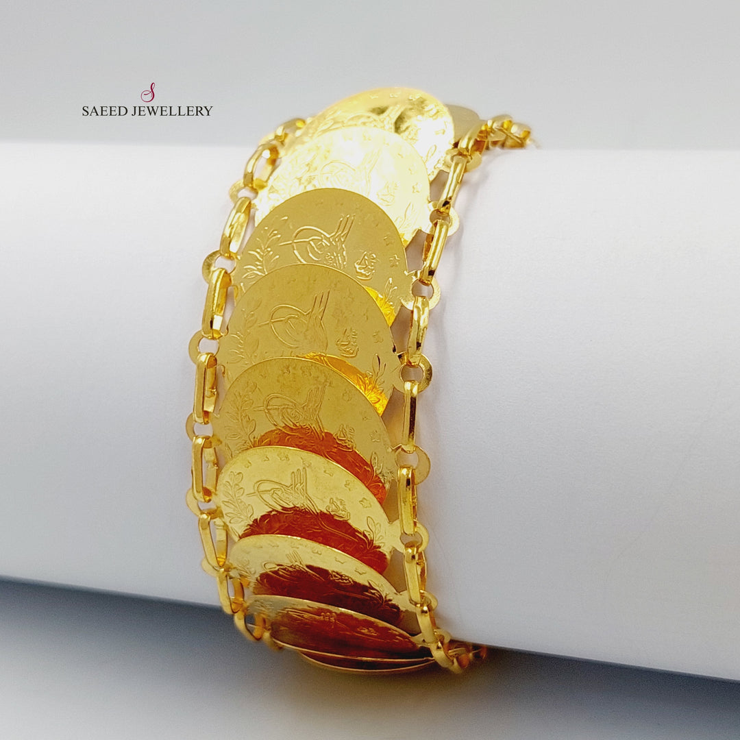 Print Rashadi Bracelet  Made Of 21K Yellow Gold by Saeed Jewelry-29921