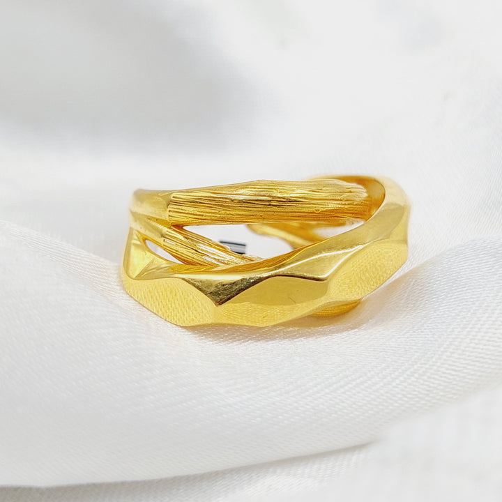 Pyramid Ring  Made Of 21K Yellow Gold by Saeed Jewelry-29524