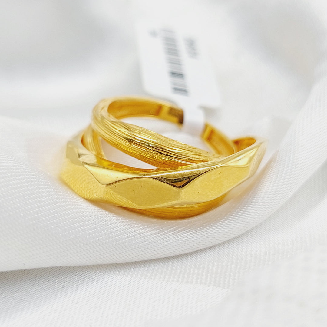Pyramid Ring  Made Of 21K Yellow Gold by Saeed Jewelry-29524