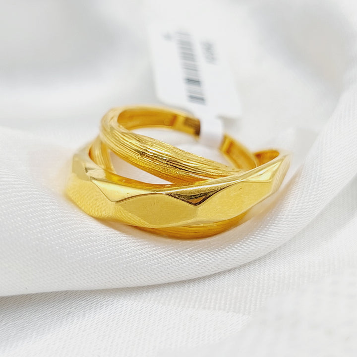 Pyramid Ring  Made Of 21K Yellow Gold by Saeed Jewelry-29524