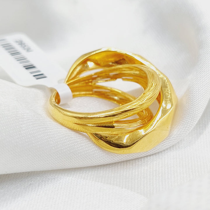 Pyramid Ring  Made Of 21K Yellow Gold by Saeed Jewelry-29524