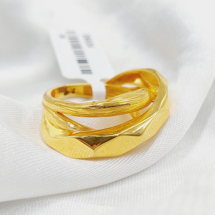 Pyramid Ring  Made Of 21K Yellow Gold by Saeed Jewelry-29524