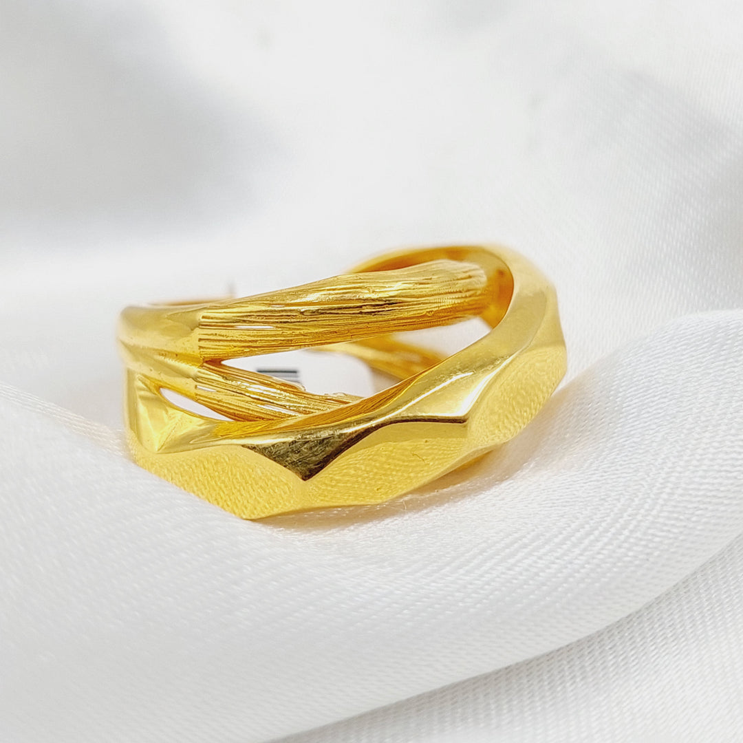 Pyramid Ring  Made Of 21K Yellow Gold by Saeed Jewelry-29524