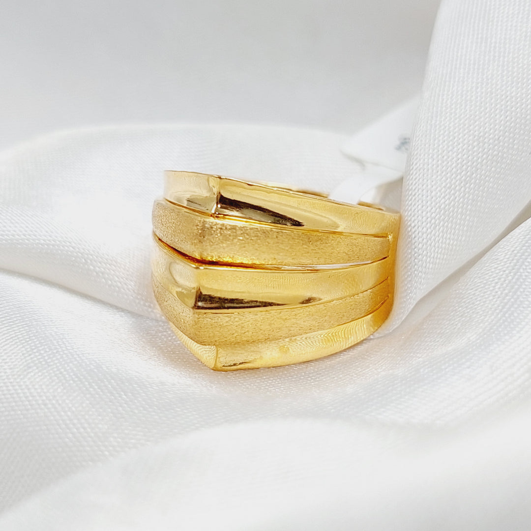 Pyramid Ring  Made Of 21K Yellow Gold by Saeed Jewelry-29837