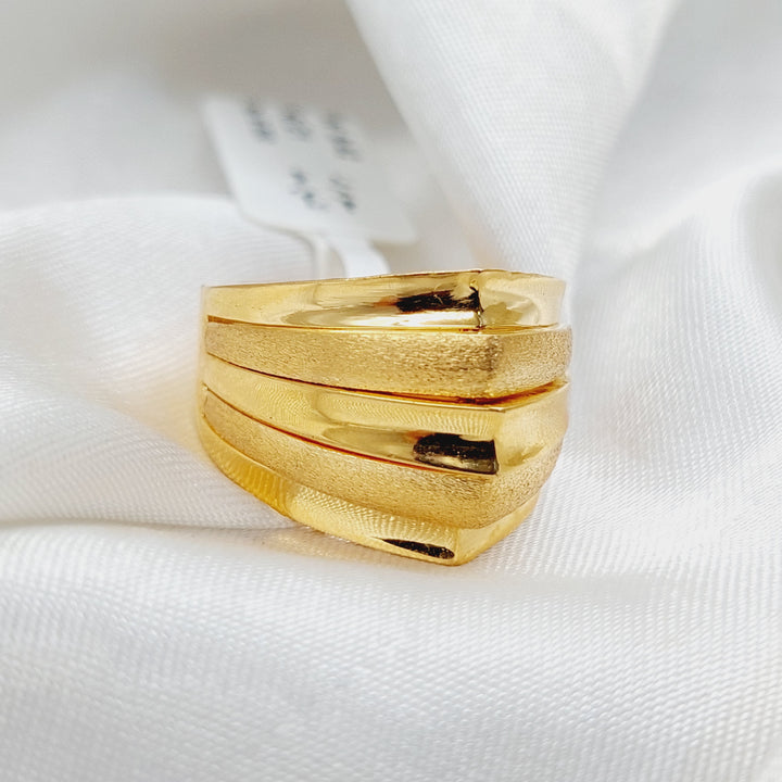 Pyramid Ring  Made Of 21K Yellow Gold by Saeed Jewelry-29837