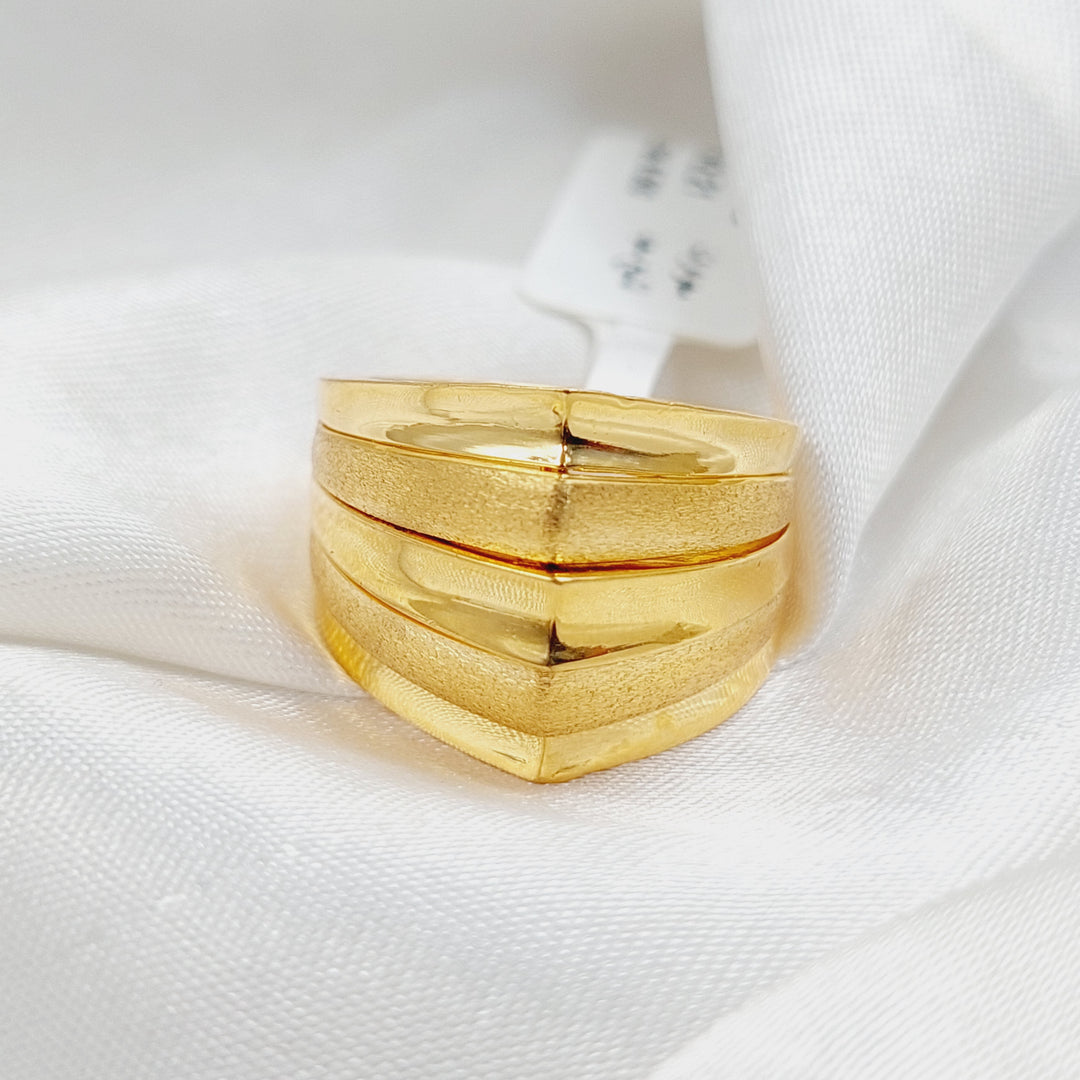 Pyramid Ring  Made Of 21K Yellow Gold by Saeed Jewelry-29837