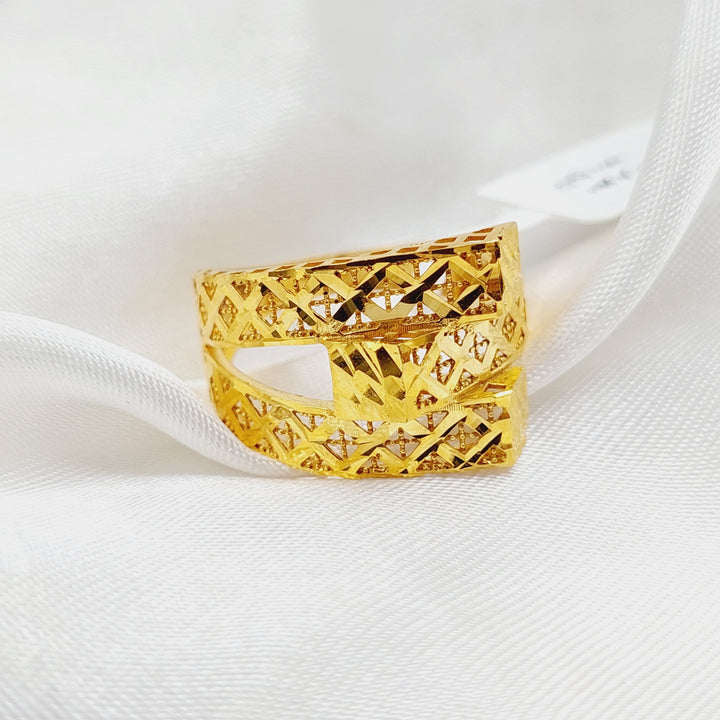 Pyramid Ring  Made Of 21K Yellow Gold by Saeed Jewelry-29840
