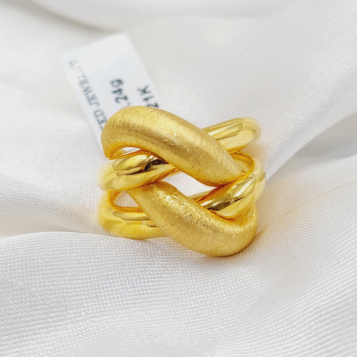 Pyramid Ring  Made Of 21K Yellow Gold by Saeed Jewelry-30746