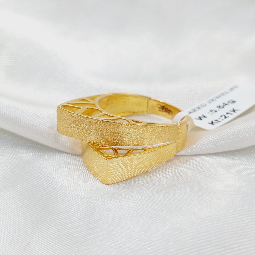 Pyramid Ring  Made of 21K Yellow Gold by Saeed Jewelry-30967
