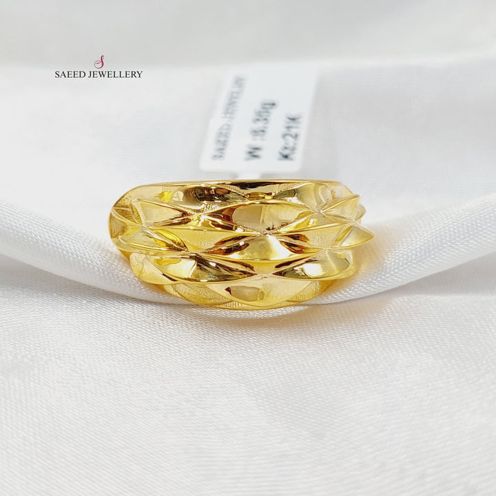 Pyramid Ring  Made of 21K Yellow Gold by Saeed Jewelry-30995