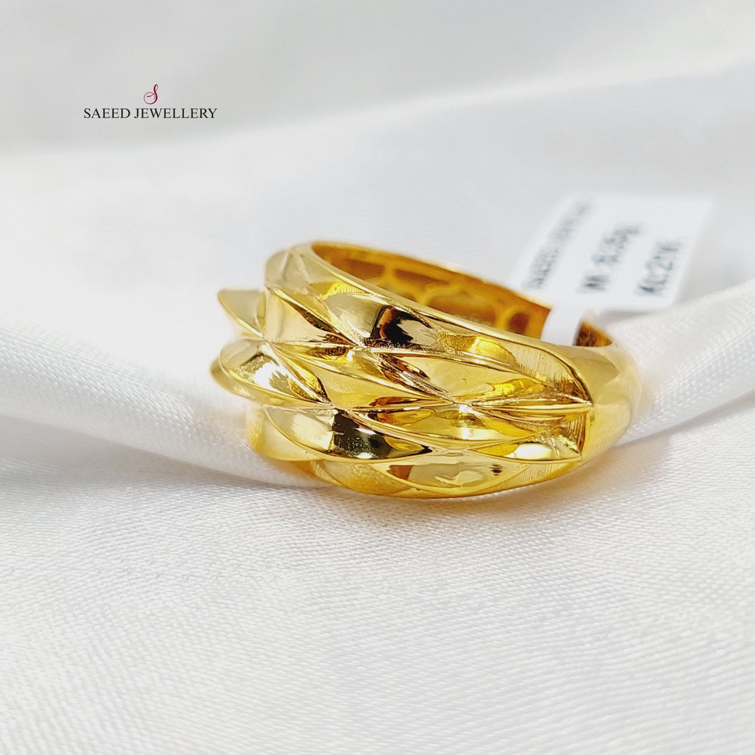 Pyramid Ring  Made of 21K Yellow Gold by Saeed Jewelry-30995