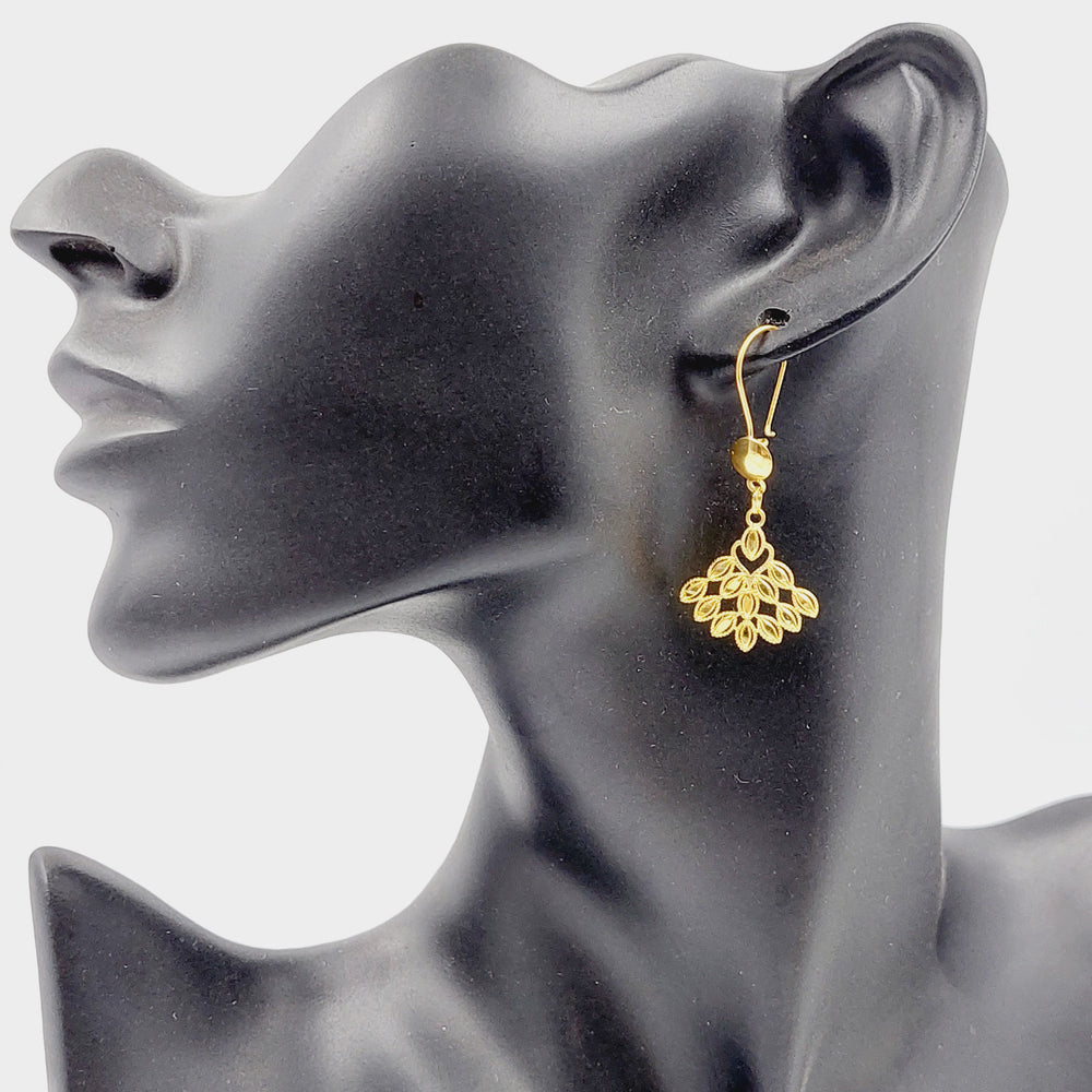 Queen Earrings Made Of 18K Yellow Gold
<br><br> by Saeed Jewelry-29345