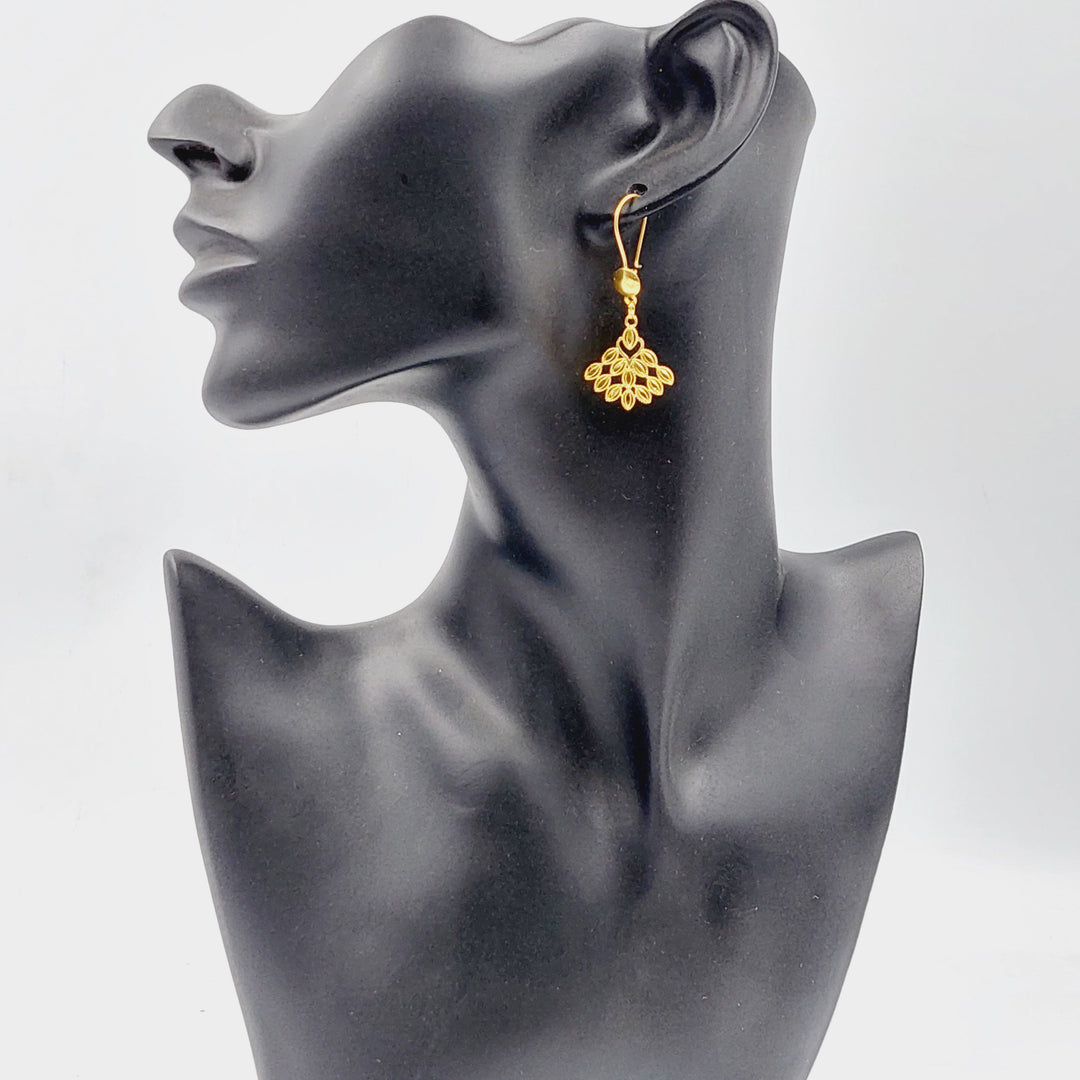 Queen Earrings Made Of 18K Yellow Gold
<br><br> by Saeed Jewelry-29345