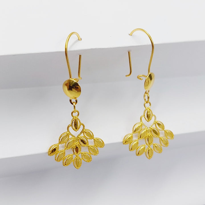 Queen Earrings Made Of 18K Yellow Gold
<br><br> by Saeed Jewelry-29345