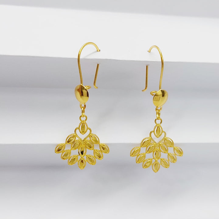 Queen Earrings Made Of 18K Yellow Gold
<br><br> by Saeed Jewelry-29345