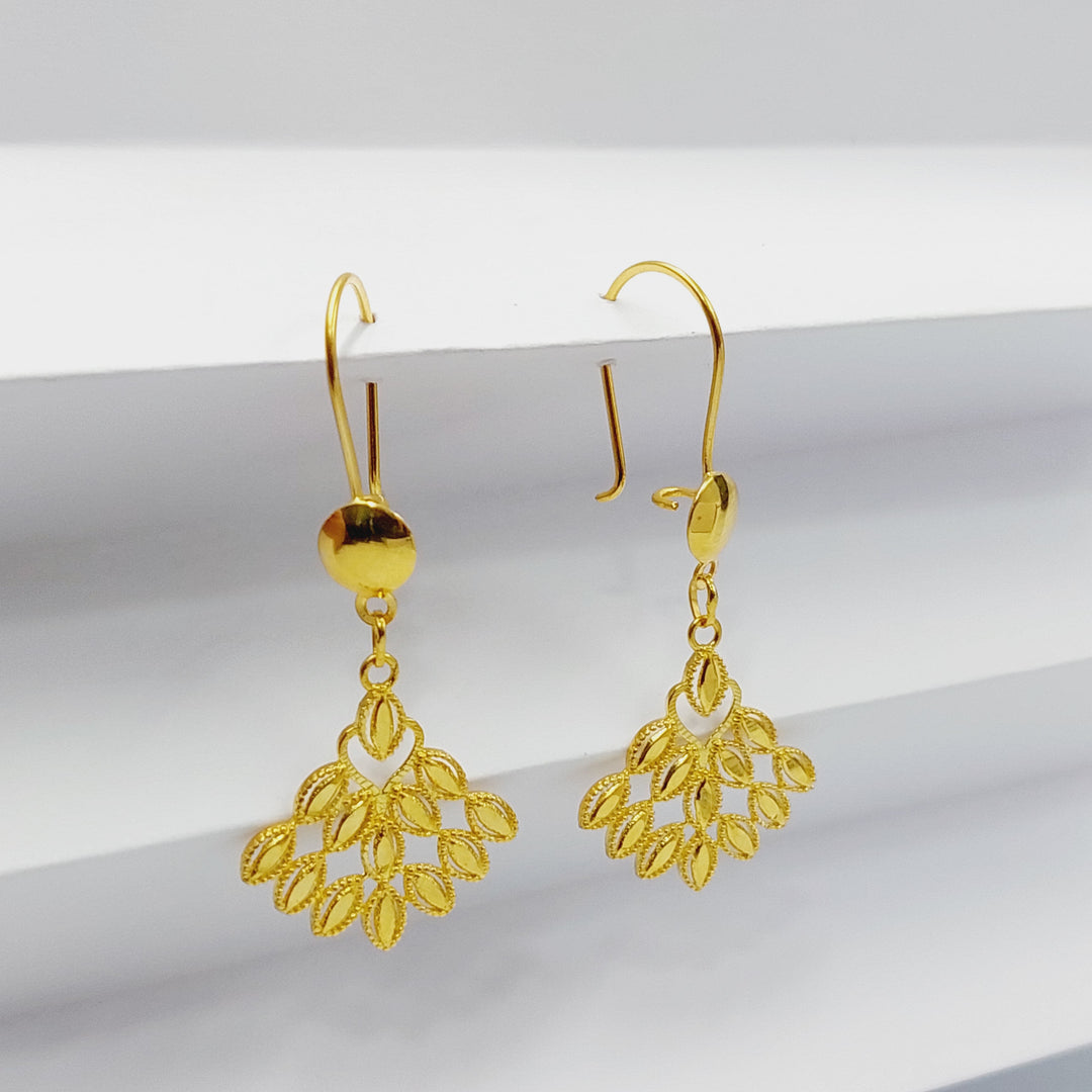 Queen Earrings Made Of 18K Yellow Gold
<br><br> by Saeed Jewelry-29345