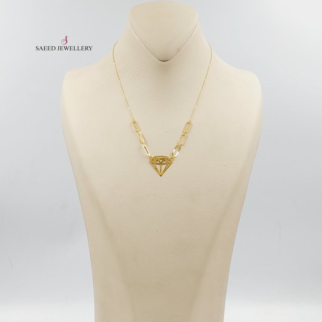   Queen Necklace  Made Of 18K Yellow Gold  <br>Bracelet Length: <strong> 19cm </strong> by Saeed Jewelry-29891