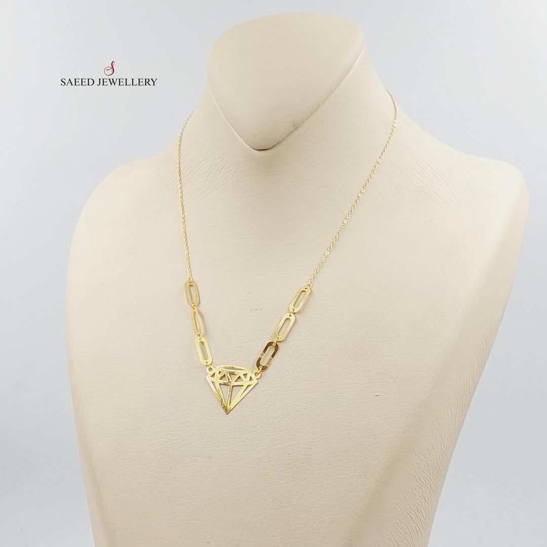   Queen Necklace  Made Of 18K Yellow Gold  <br>Bracelet Length: <strong> 19cm </strong> by Saeed Jewelry-29891