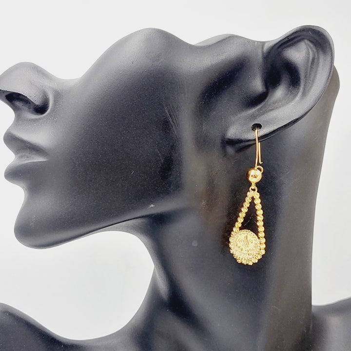 Rashadi Balls Earrings Made Of K Yellow Gold by Saeed Jewelry-28530