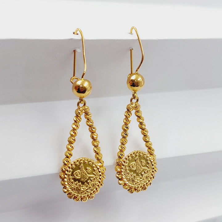 Rashadi Balls Earrings Made Of K Yellow Gold by Saeed Jewelry-28530
