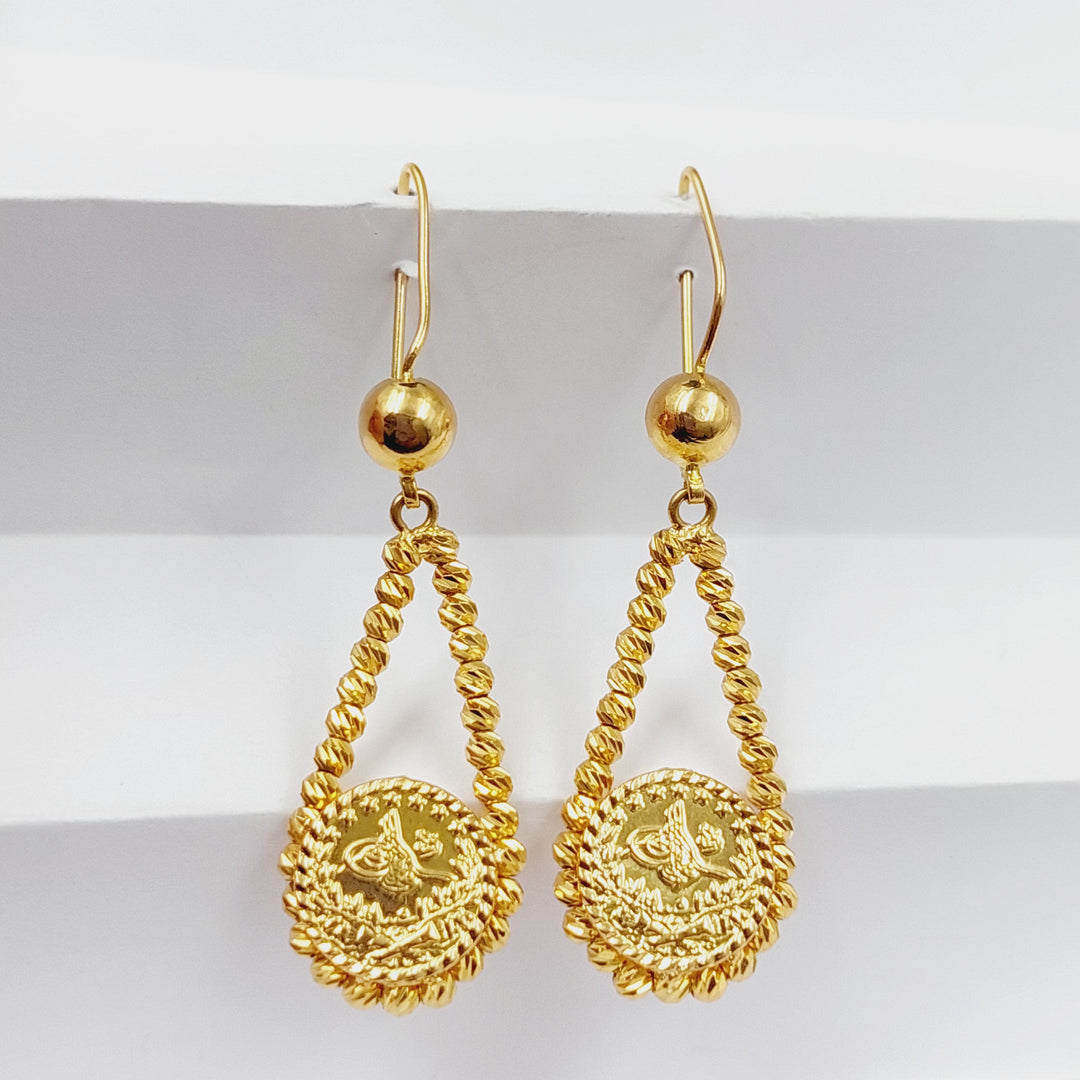 Rashadi Balls Earrings Made Of K Yellow Gold by Saeed Jewelry-28530