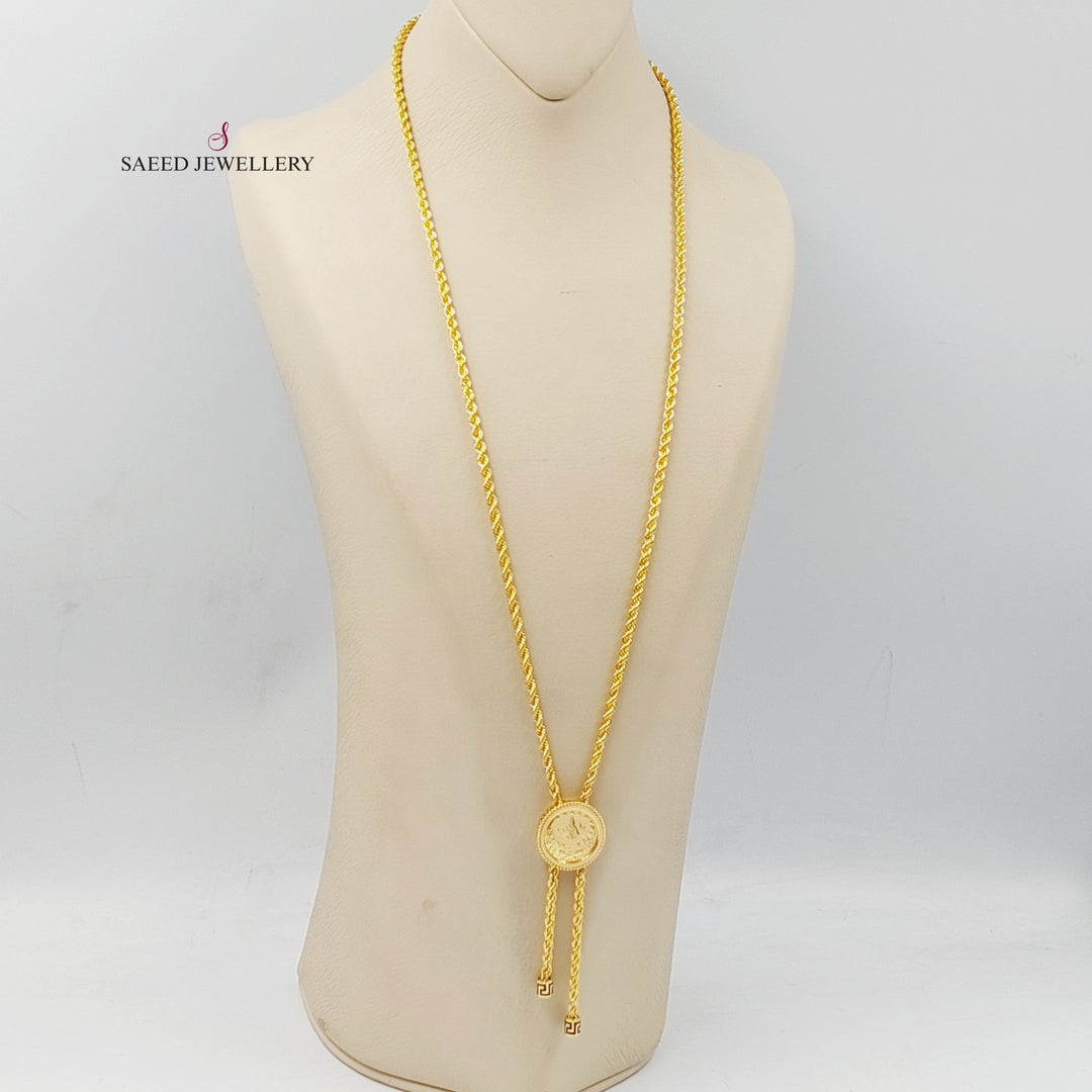 Rashadi Balls Necklace  Made Of 21K Yellow Gold  <br>Bracelet Length: <strong> 19cm </strong> by Saeed Jewelry-29376