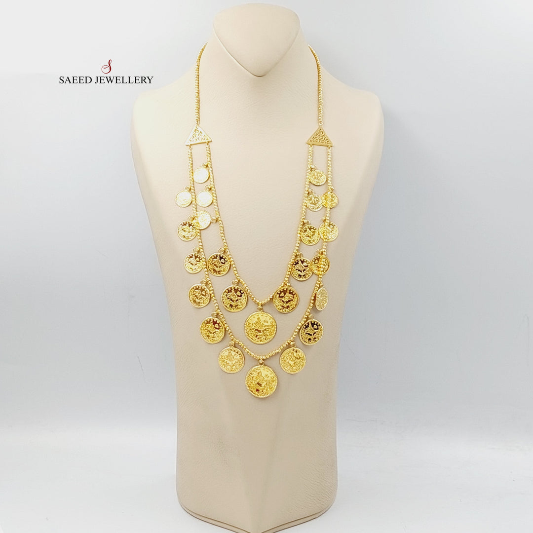 Rashadi Balls Necklace  Made Of 21K Yellow Gold by Saeed Jewelry-28746