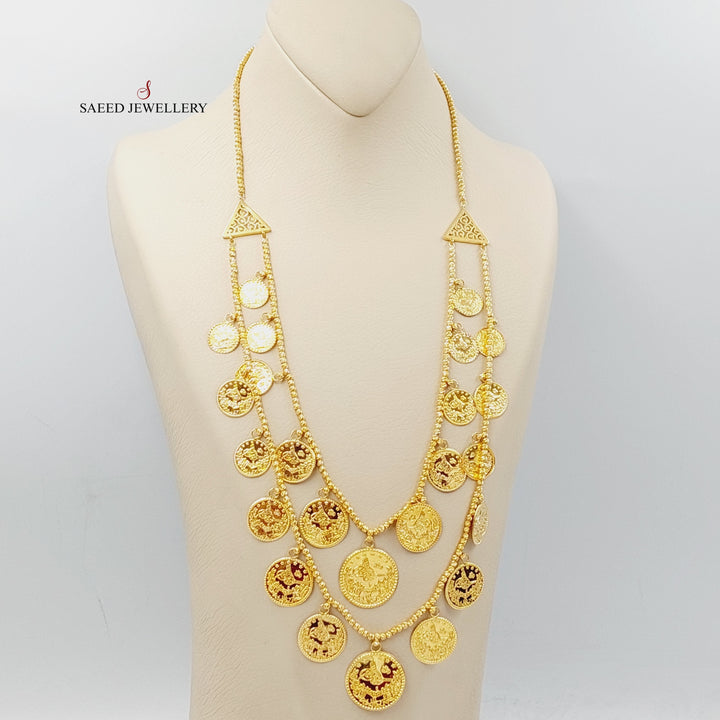 Rashadi Balls Necklace  Made Of 21K Yellow Gold by Saeed Jewelry-28746