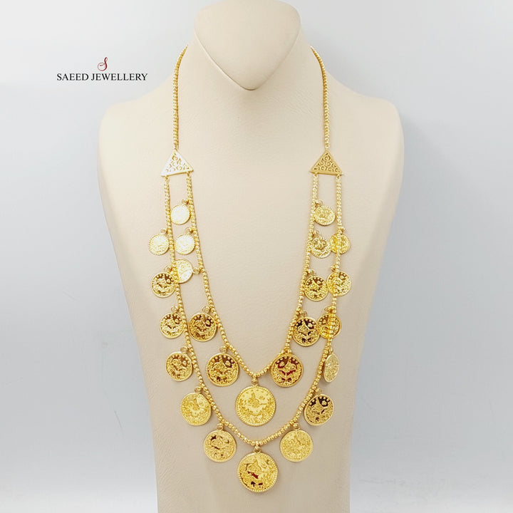 Rashadi Balls Necklace  Made Of 21K Yellow Gold by Saeed Jewelry-28746