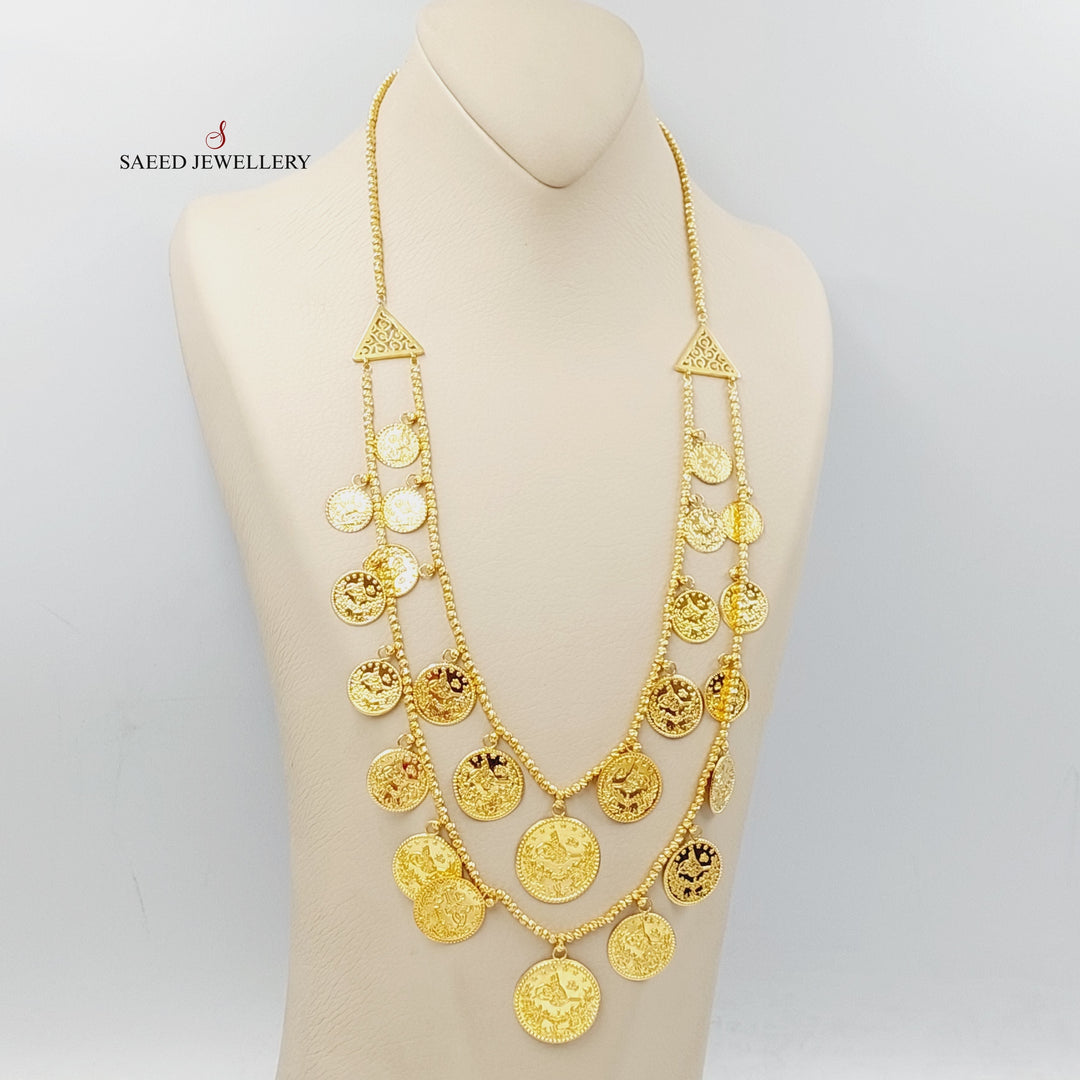 Rashadi Balls Necklace  Made Of 21K Yellow Gold by Saeed Jewelry-28746