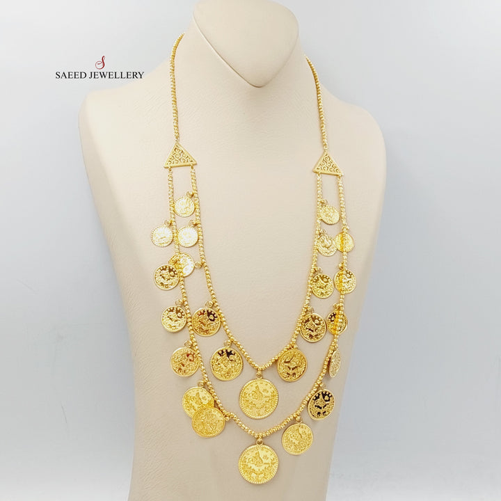 Rashadi Balls Necklace  Made Of 21K Yellow Gold by Saeed Jewelry-28746