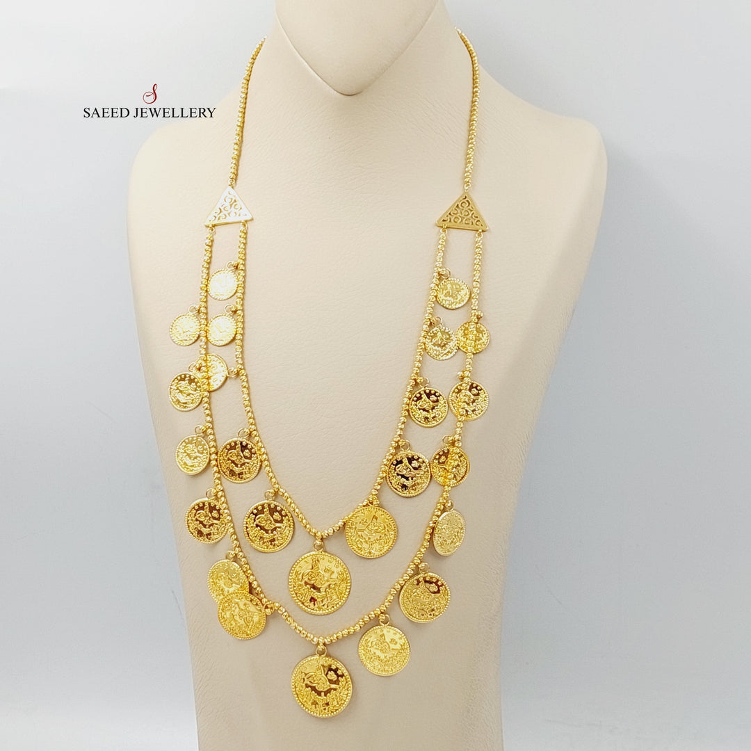 Rashadi Balls Necklace  Made Of 21K Yellow Gold by Saeed Jewelry-28746